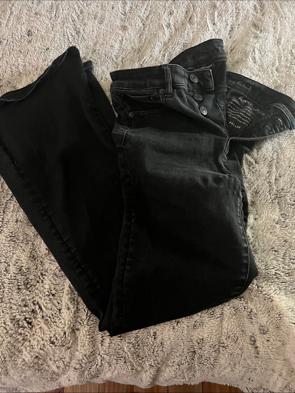American Eagle Outfitters Women's Black Skinny High-Rise Jeans